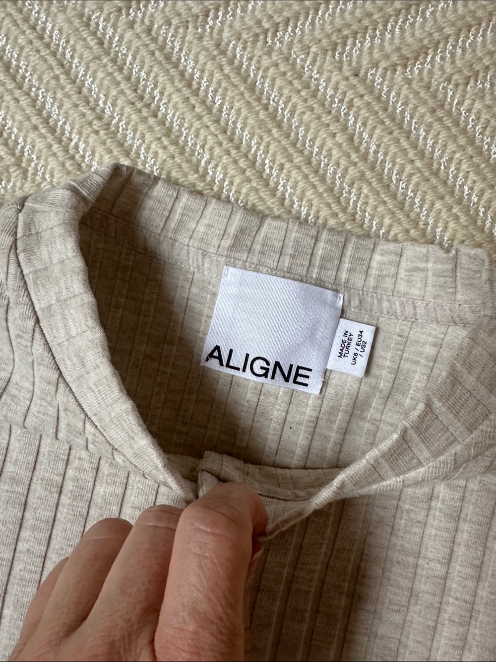Aligne Daphne Rib Top 2 - Picture 3 of 3